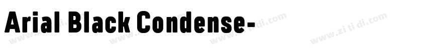Arial Black Condense字体转换